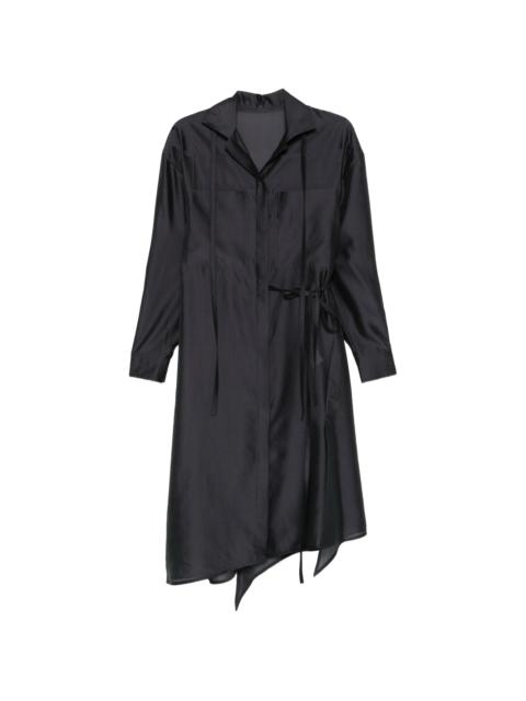 SYSTEM System Tie-detail Midi Shirt Dress
