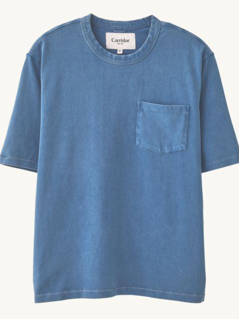 Corridor GARMENT DYE TEE - INDIGO