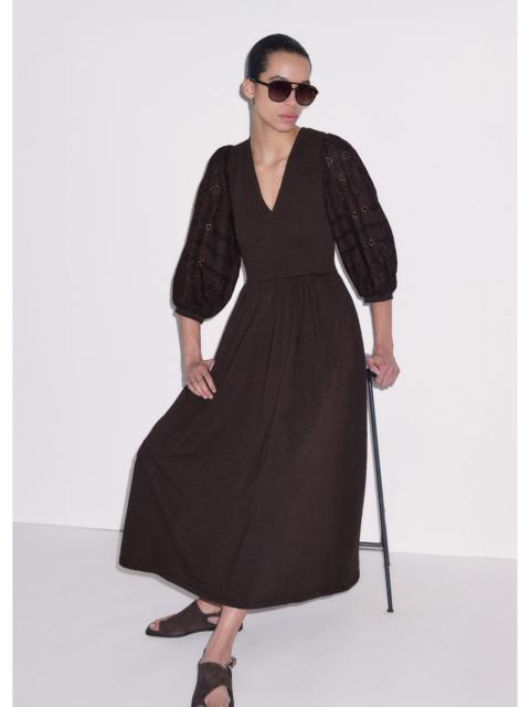 ME+EM Broderie Anglaise Sleeve Maxi Dress