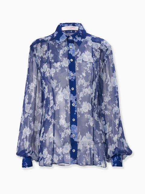 Chiffon Floral-Print Blouse