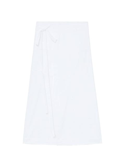 Proenza Schouler soft poplin wrap skirt