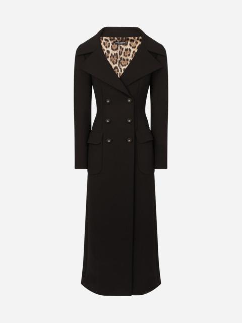 Dolce & Gabbana Double-breasted wool coat with DG buttons
