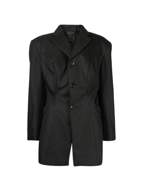 open-back single-breasted blazer