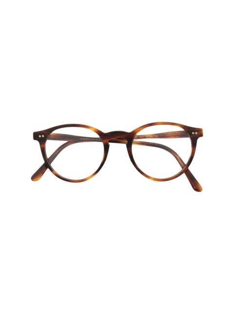 Polo Ralph Lauren tortoiseshell round frame glasses