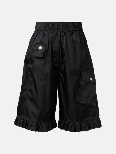 GANNI Ruffled cargo shorts