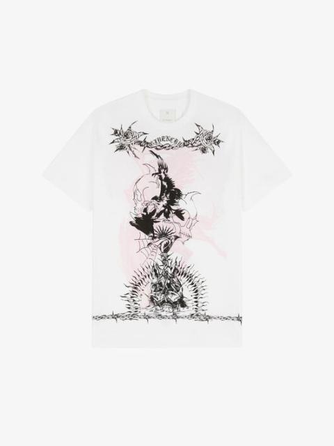 GOTHIC PRINTED OVERSIZED T-SHIRT