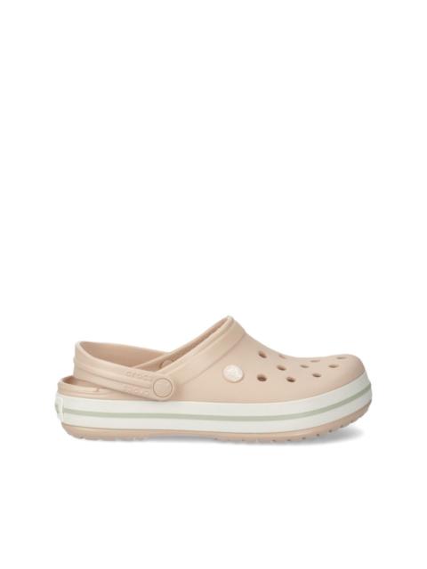 crocs perforated striped slides