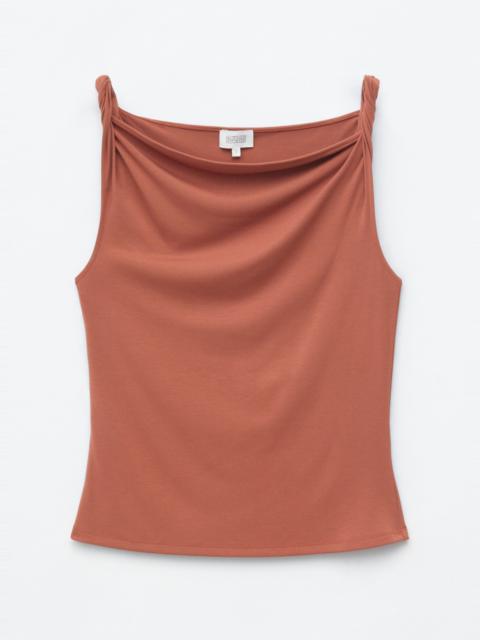 & Other Stories Twist-Shoulder Jersey Top