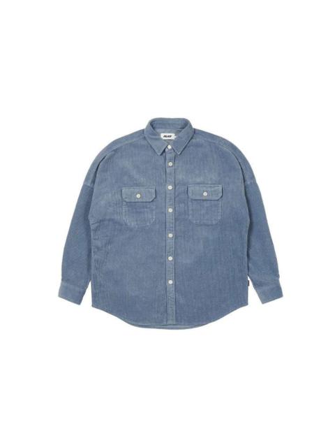 PALACE Palace Washed Drop Shoulder Cord Shirt FW21 'Blue' P21SHT031