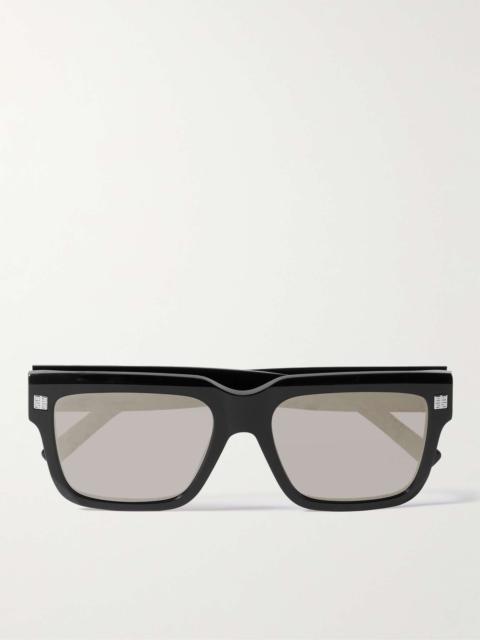 GV Day Square-Frame Acetate Mirrored Sunglasses