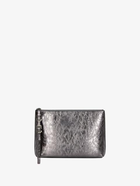 Givenchy VOYOU POUCH IN LAMINATED LEATHER