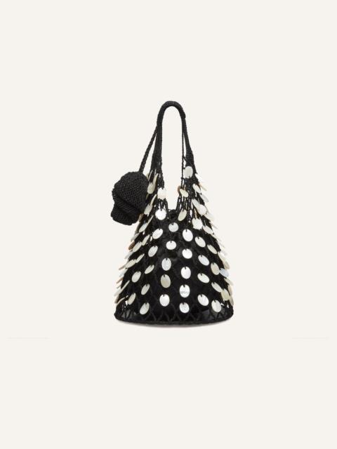 MAGDA BUTRYM Small Devana bag in black with mother of pearl embellishment