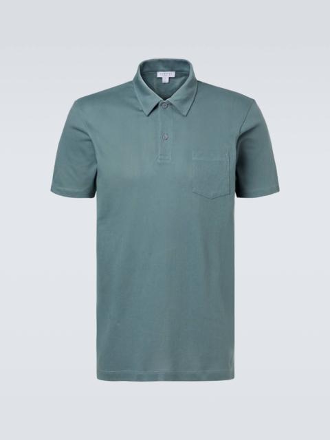 Sunspel Riviera cotton mesh polo shirt