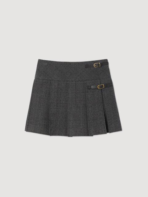 Sandro MINI RHINESTONE SUIT SKIRT