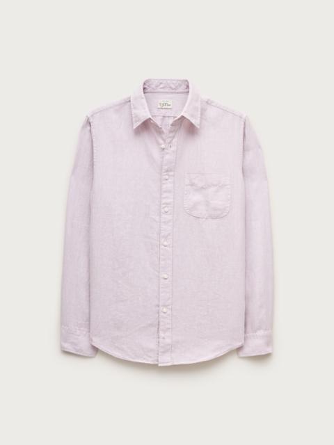 J.CREW Washed linen shirt with point collar