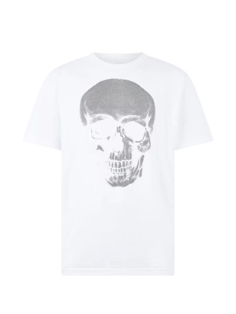 PHILIPP PLEIN glitter skull round neck T-shirt