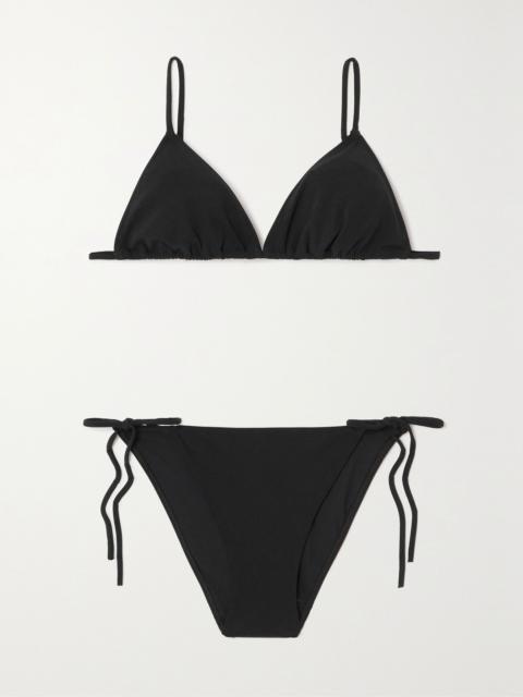 Lido + NET SUSTAIN Venti triangle bikini Black