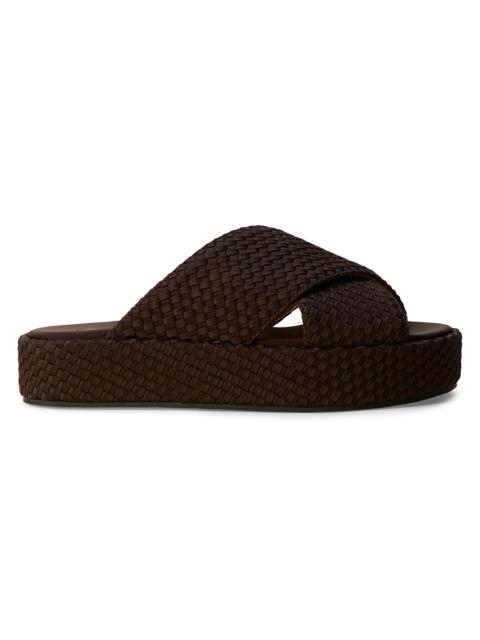 NAGHEDI Women's Laguna Platform Sandals - Chocolate