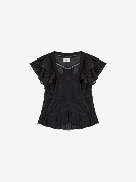Isabel Marant Étoile MADRANA COTTON VOILE TOP