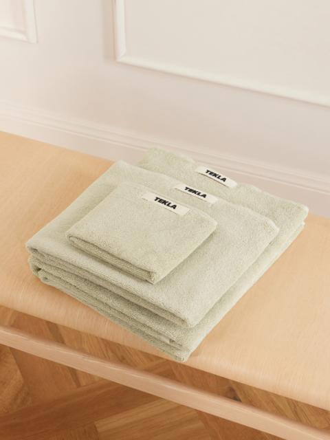 TEKLA Set Of Three Organic Cotton-terry Towels