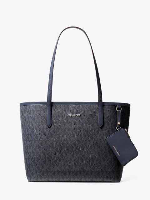 MICHAEL KORS Jet Set Large Signature Logo Tote Bag