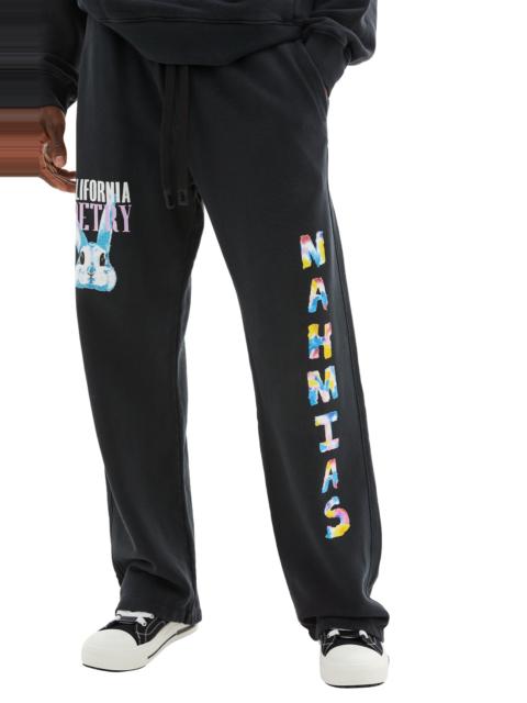 NAHMIAS BUNNY BAGGY SWEATPANTS (BLACK)