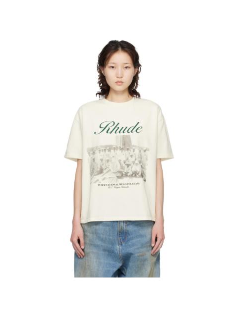 Rhude Off-White Virgin Islands Script T-shirt