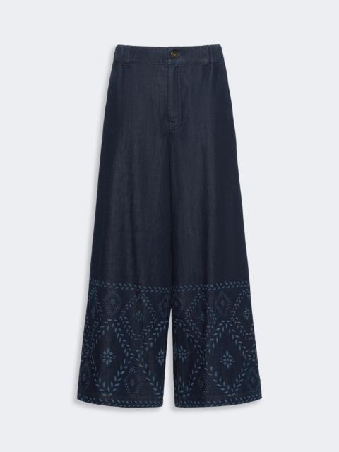 WEEKEND Max Mara LAMPADA Laser-cut denim jeans - NAVY