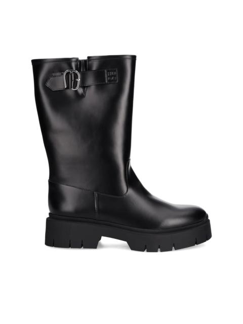 HUGO buckle-detail biker boots