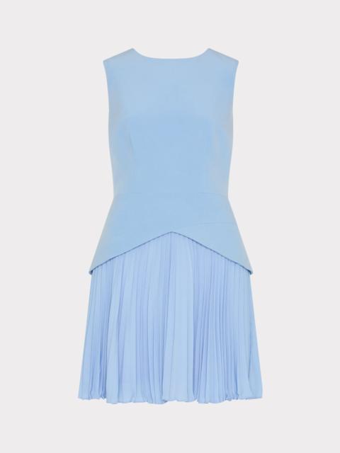 MILLY Haddy Pleated Mini Dress