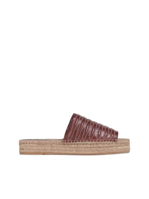 Brunello Cucinelli leather espadrilles