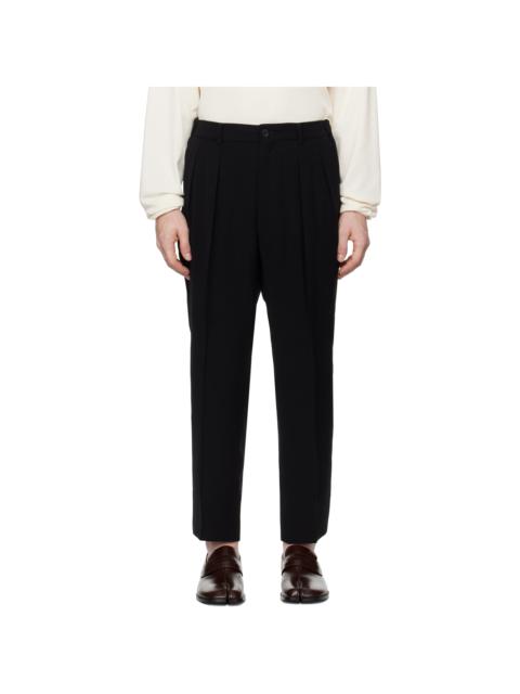 RAINMAKER KYOTO Black Shirring Trousers