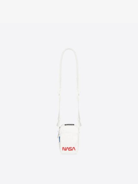 BALENCIAGA Men's Nasa Phone Holder in White