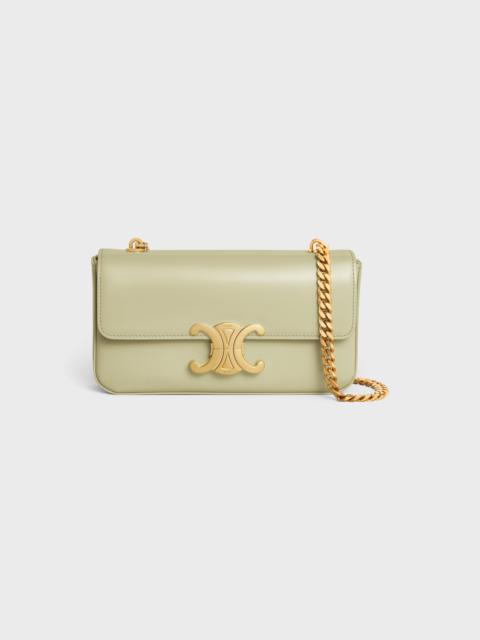 CELINE CHAIN SHOULDER BAG triomphe in shiny calfskin