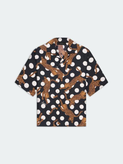 LEOPARD POLKA DOTS BOWLING SHIRT