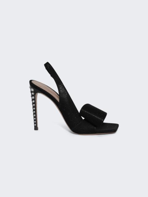 Gianvito Rossi Flash Bow Slingback Sandals Black