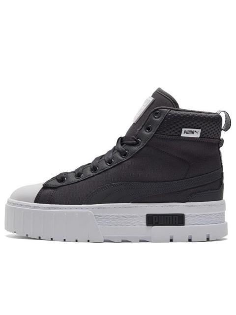 PUMA (WMNS) PUMA Mayze Mid Safari Casual Skateboarding Shoes Black 383688-02