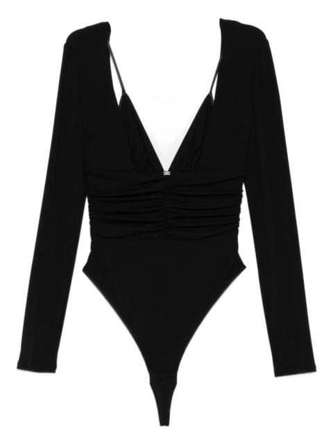 ELISABETTA FRANCHI long-sleeve ruched bodysuit