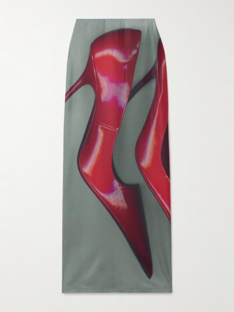 Acne Studios Printed Stretch-jersey Maxi Skirt