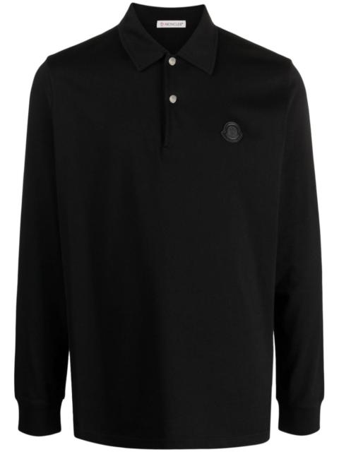 logo-patch cotton polo shirt