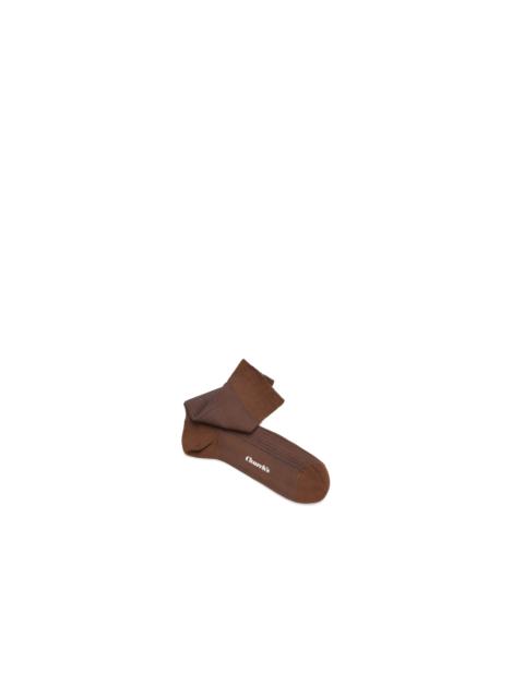 Church's Contrast ribbed socks
Cotton Ribbed Short Brown
