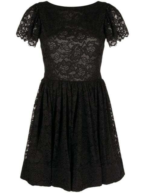 CAROLINE CONSTAS Marguerite lace mini dress