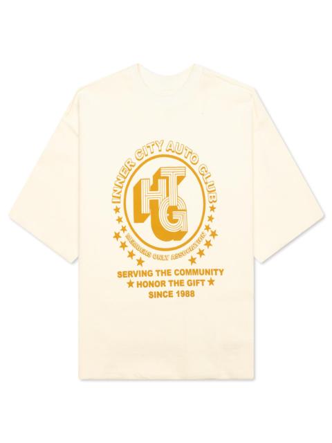 HONOR THE GIFT ASSOCIATION HERRINGBONE CREW - WHITE