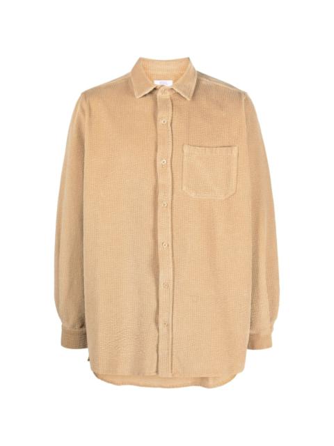 corduroy long-sleeve cotton shirt