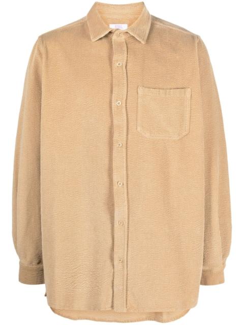 ERL corduroy long-sleeve cotton shirt