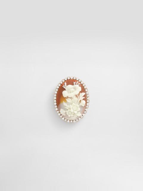 Dolce & Gabbana Oval cameo brooch