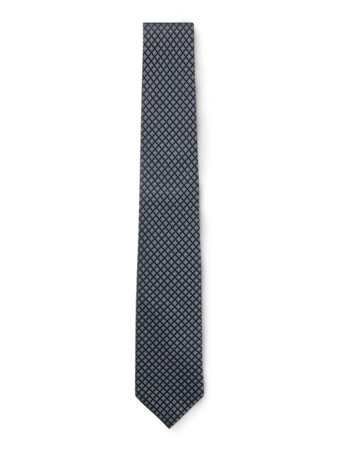 BOSS JACQUARD-PATTERN TIE IN ITALIAN-MADE SILK