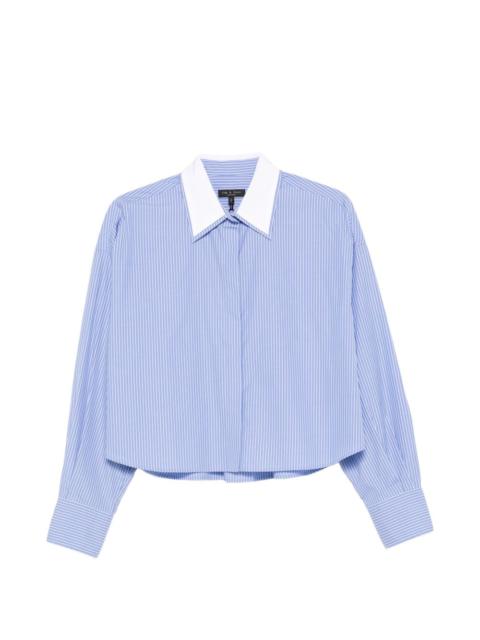rag & bone striped-pattern shirt