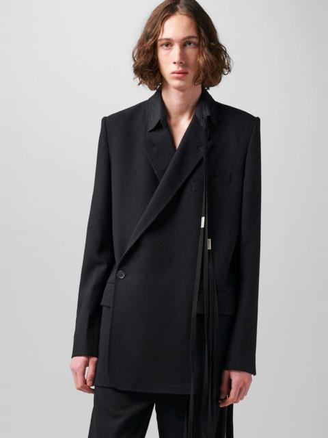 Ann Demeulemeester Gerard Comfort Wrap Tailored Jacket Brushed Wool