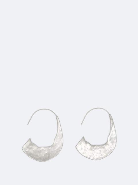 ALLSAINTS TALON EXTRA-LARGE FLAT HAMMERED EARRINGS